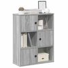 vidaXL Libreria Grigio Sonoma 60x24x76,5 cm in Legno Multistrato