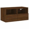 vidaXL Mobile TV a Parete Rovere Marrone 60x30x30 cm Legno Multistrato