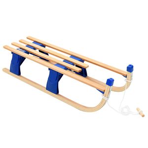 vidaXL Slittino Pieghevole in Legno 110 cm