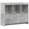 vidaXL Credenza Grigio Cemento 98,5 x 33 x 80 cm Legno ingegnerizzato