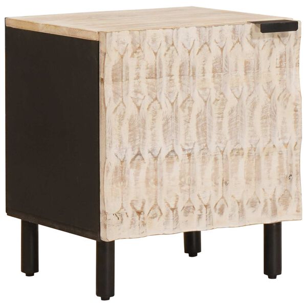 vidaXL Armadio da Notte 2 pcs Bianco 40 x 33 x 46 cm