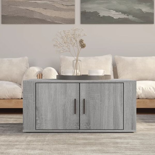 vidaXL Tavolino da Salotto Grigio Sonoma 80x50x36 cm Legno Multistrato