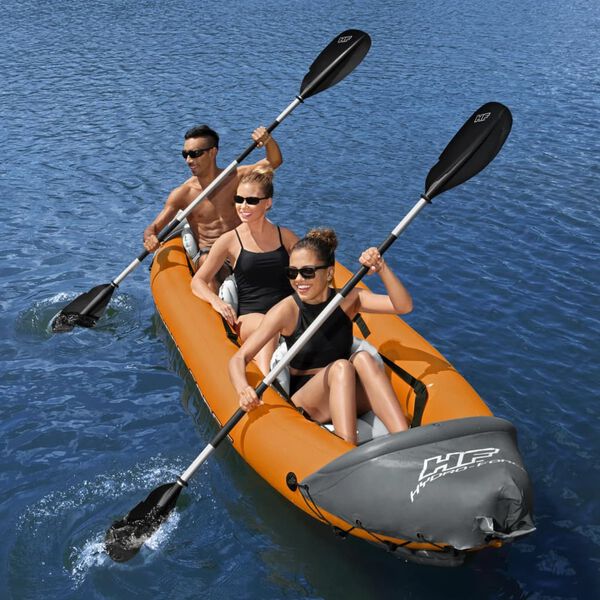 Bestway Set Kayak Gonfiabile per Tre Persone Hydro-Force Rapid x3