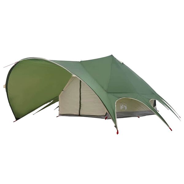 vidaXL Tenda Teepee con tetto Verde e Grigio 600 x 600 x 347 cm