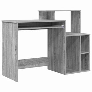 vidaXL Scrivania Grigio Sonoma Legno ingegnerizzato