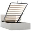 vidaXL Giroletto con Contenitore Idraulico Bianco Similpelle 90x200cm