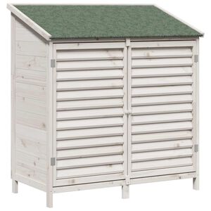 vidaXL Capanno da Giardino con tetto Bianco 106 x 56 x 113,5 cm
