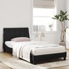 vidaXL Letto con Materasso Hanko Nero 100x200 cm in Velluto