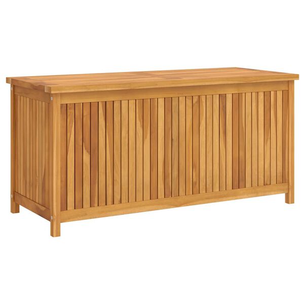 vidaXL Baule da Giardino 120x50x58 cm in Legno Massello di Teak