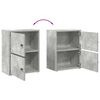 vidaXL Libreria Grigio Cemento 40x24x52 cm in Legno Multistrato