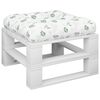 vidaXL Cuscino per Pallet con Motivo a Foglie 60x60x12 cm in Tessuto