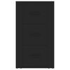 vidaXL Credenza Nera 40x33x70 cm in Legno Multistrato