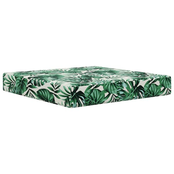 vidaXL Cuscino per divano da esterno 3 pcs Motivo Foglia Poliestere