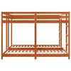 vidaXL Struttura letto a castello triplo Marrone cerato 200 x 200 cm