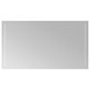 vidaXL Specchio da bagno LED Trasparente 90 x 50 cm vetro temperato