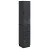 vidaXL Set di armadi 2 pz 33 x 34,5 x 87 cm Legno ingegnerizzato Nero