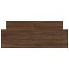 vidaXL Giroletto con Testiera e Pediera Rovere Marrone 135x190 cm