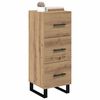 vidaXL Credenza con cassetto Rovere artigianale 34,5 x 34 x 90 cm