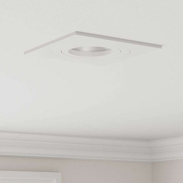 vidaXL Spotlight 12 pcs Bianco 9 x 9 x 2 cm Alluminio