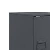 vidaXL Comodino Antracite 34,5x39x44 cm in Acciaio