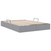 vidaXL Letto con Contenitore Grigio chiaro 140 x 190 cm Tessuto