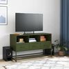vidaXL Mobile TV Verde Oliva 100,5x39x60,5 cm in Acciaio