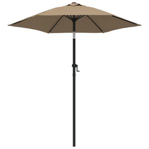 vidaXL Ombrellone Grigio Talpa 200x224 cm in Alluminio