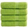 vidaXL Asciugamani Premium SOLUND 4 pz Verdi 50x100 cm 600 g/m&sup2;