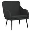 vidaXL Poltrona Nera 63x76x80 cm Similpelle