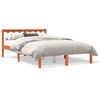 vidaXL Letto senza Materasso Marrone Cera 140x190 cm in Legno di Pino