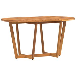 vidaXL Tavolo da pranzo ovale da giardino 150x90x75 cm in Legno Massello di Acacia