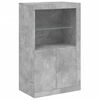 vidaXL Credenza con Luci LED Grigio Cemento 162x37x100 cm