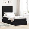 vidaXL Letto con contenitore e materasso Nero 90 x 200 cm Velluto