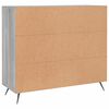 vidaXL Credenza Grigio Sonoma 90x34x80 cm in Legno Multistrato