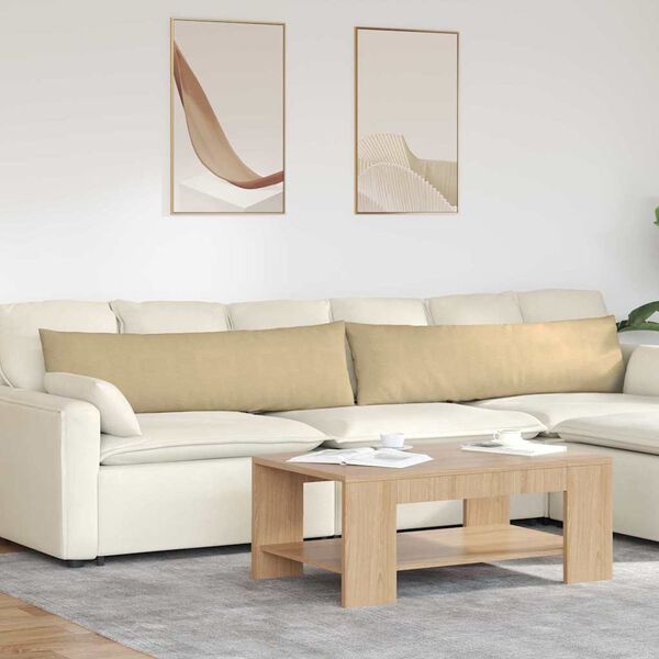 vidaXL Cuscini da Divano 2 pcs Grigio Verde 145 x 40 cm