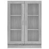 vidaXL Mobile Vetrina Grigio Sonoma 82,5x30,5x115 cm Legno Multistrato