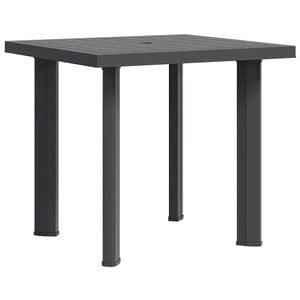 vidaXL Tavolo da Giardino Antracite 80x75x72 cm in Plastica
