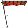 vidaXL Tenda da Sole Automatica Autoportante 350x250cm Arancio Marrone