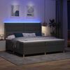 vidaXL Letto a molle con materasso Grigio 140 x 200 cm Tessuto