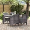 vidaXL Sedia da Giardino 4 pcs Grigio chiaro 53 x 49 x 85 cm