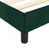 vidaXL Giroletto senza Materasso Verde Scuro 200x200 cm in Velluto