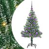 vidaXL Albero di Natale Artificiale Imbiancato con Luci LED 120 cm