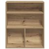vidaXL Libreria Rovere Artigianale 60x30x71,5 cm Legno Multistrato
