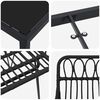 vidaXL Set da Pranzo per Giardino 7 pcs Nero