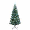 vidaXL Albero di Natale artificiale con luci integrate Verde 180 cm