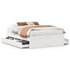 vidaXL Giroletto senza Materasso con Cassetti Bianco 140x190 cm Pino