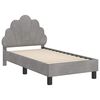 vidaXL Struttura letto per bambini con testata Grigio chiaro
