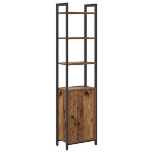 vidaXL Armadio per Libri 6 livelli 40 x 24 x 161 cm Legno vecchio