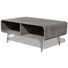 vidaXL Tavolino da Salotto 90x55,5x38,5cm Massello di Paulownia Grigio