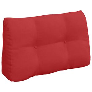 vidaXL Cuscino per Schiena Rosso 80 x 24 x 50 cm Tessuto